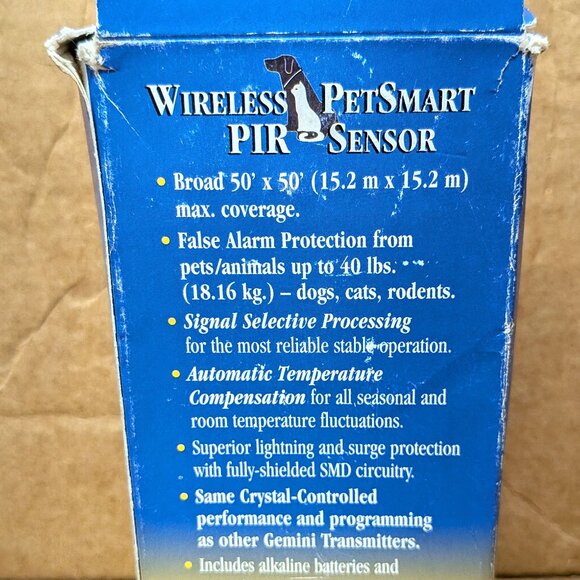 NAPCO GEMINI GEM-PIRPET WIRELESS PETSMART PIR SENSOR - Picture 3 of 6